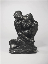 LA FEMME ACCROUPIE, GRAND MODELE AVEC UNE TERRASSE PLUS HAUTE by Auguste Rodin